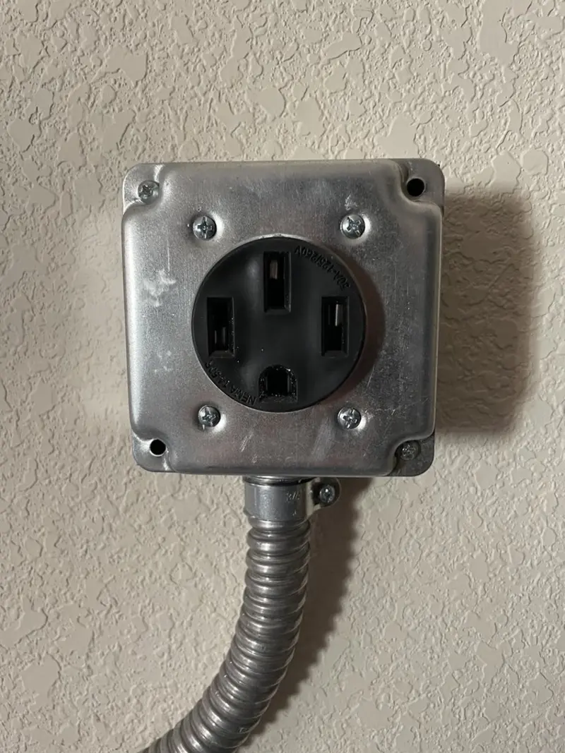 NEMA 14-50 outlet installed for Smart Home Electrical in South Daytona